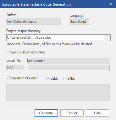 Fork and Join during simulation of executable state machine