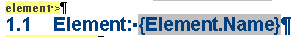 Setting numbering on Element section in Sparx Systems Enterprise Architect.