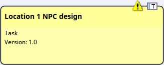 Showing a task in Info View style on a Kanban Diagram in Sparx Systems Enterprise Architect.