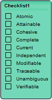 A Requirements Checklist is a stereotype Checklist element in Sparx Systems Enterprise Architect.