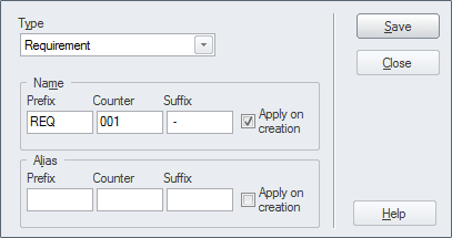 Setting the auto-counter for Requirement elements in Sparx Systems Enterprise Architect. Setting the auto-counter for Requirement elements in Sparx Systems Enterprise Architect.
