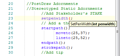 Function call tip while editing Function call tip while editing