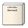 A UML Device element. A UML Device element.