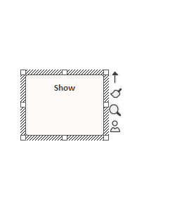 Showing the element quicklinker on a selected object in Sparx Systems Enterprise Architect. Showing the element quicklinker on a selected object in Sparx Systems Enterprise Architect.