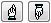 Up and down hand icons Up and down hand icons