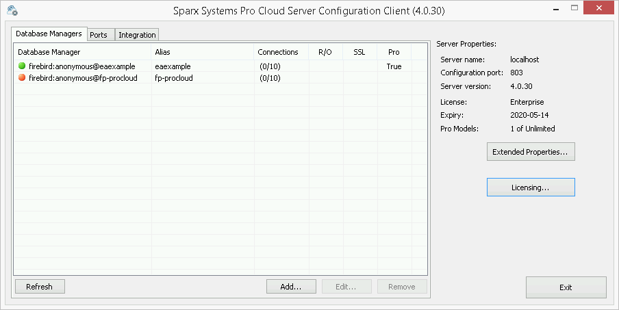 Pro Cloud Server 4: A licensed PCS with an Enterprise License