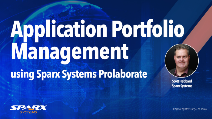 Gestion de portefeuille d’applications en utilisant Sparx Systems Prolaborate